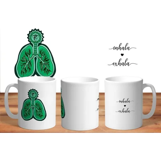 Taza De Ceramica Sublimada Chakras: Garganta