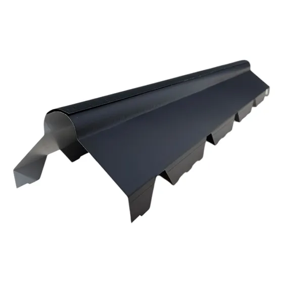 Zingueria Cumbrera Articulada Trapezoidal C25 Negra Premium