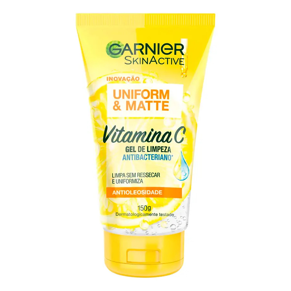 Gel de Limpeza Facial Hidratante Antimanchas com Vitamina C e Pantenol para Controle de Oleosidade Express Aclara Garnier 150ml Gel de Limpeza Facial Hidratante Antimanchas com Vitamina C e Pantenol para Controle de Oleosidade Express Aclara Garnier 150ml