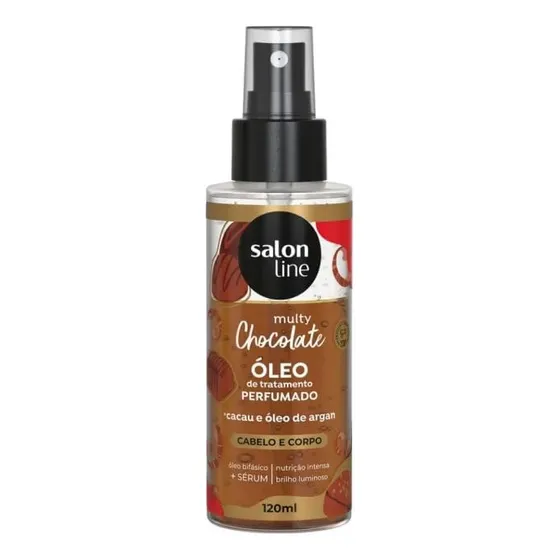 Óleo Perfumado Cabelo/corpo Multy Chocolate Salon Line 120ml