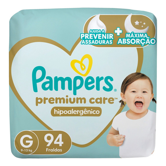 Fralda Pampers Premium Care G 94u Fralda Pampers Premium Care G 94u
