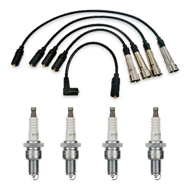 Kit Cables Bujias Vw Gol Senda Gacel Carburador Motor Audi
