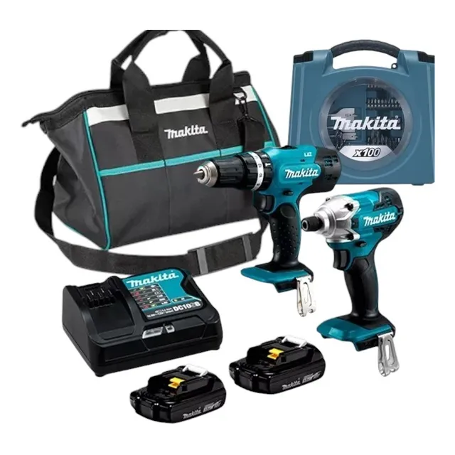 Kit Makita 18v Dlx2336syx Taladro Perc+ Atornillador Impacto