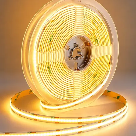 Fita Led Cob 9w 5m 3528 12v Ip20 320 Leds 3000k 4000k 6500k Branco-quente 12v