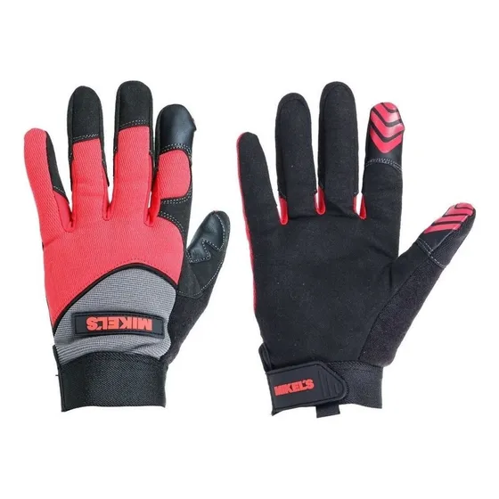 Guantes Para Mecanico Piel Sintetica Medianos Mikels
