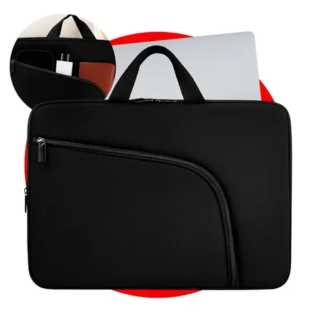 Capa Para Notebook 15.6 Polegadas Resistente À Águaleve (150g) Com Alça E Bolso Frontal Case Protetora Slim Para Trabalho Reforçada Premium Speed Shop