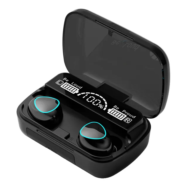Auriculares Inalambricos Tws Bluetooth Y Powerbank Sport M10 Negro