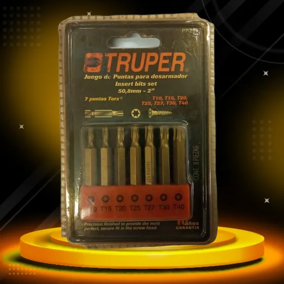 Juego De Puntas Para Desarmador 7 Piezas Truper