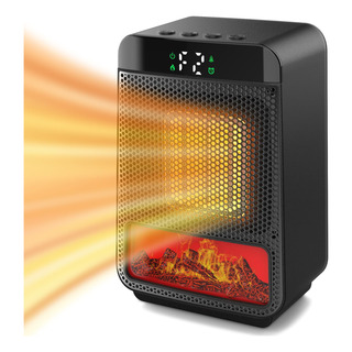 Mini Calentador Eléctrico Para Interiores 1500 W Con Llama L Mini Calentador Eléctrico Para Interiores 1500 W Con Llama L
