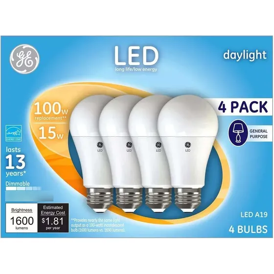 Ge Daylight Bombilla Led Repuesto 100 Uso General Blanca