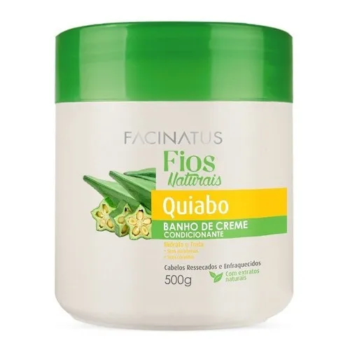 Banho De Creme Quiabo Facinatus Cosméticos Hidrata