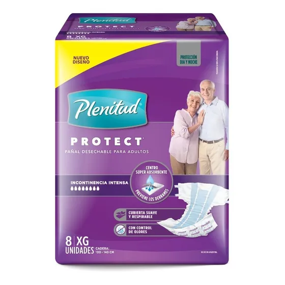 Pañales Adulto Desechables Plenitud Protect 64 Uni Talla Xg