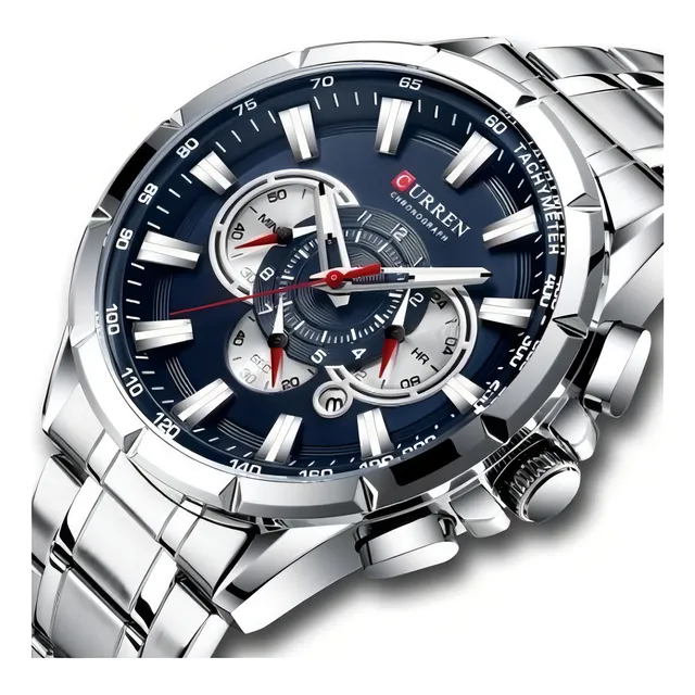 Reloj Hombre Deportivo Curren 8363 Pa Acero Inoxidable