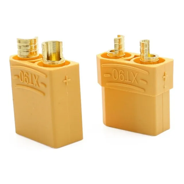 Pack 5 Pares 10pcs Conector Xt90 H/m Baterías 90a 4.5mm