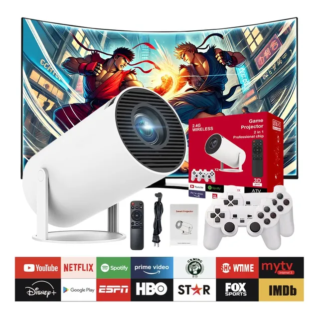 Proyector Hy300 Pro Max 4k Tv Gamer 2 En 1 Hdmi Android Wifi