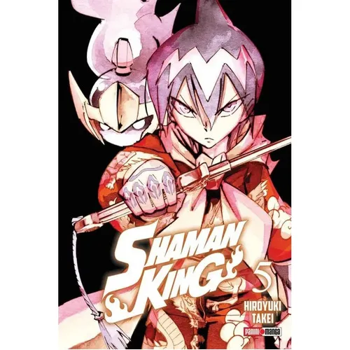 Shaman King, De Hiroyuki Takei., Vol. 5. Editorial Panini, Tapa Blanda En Español, 2021