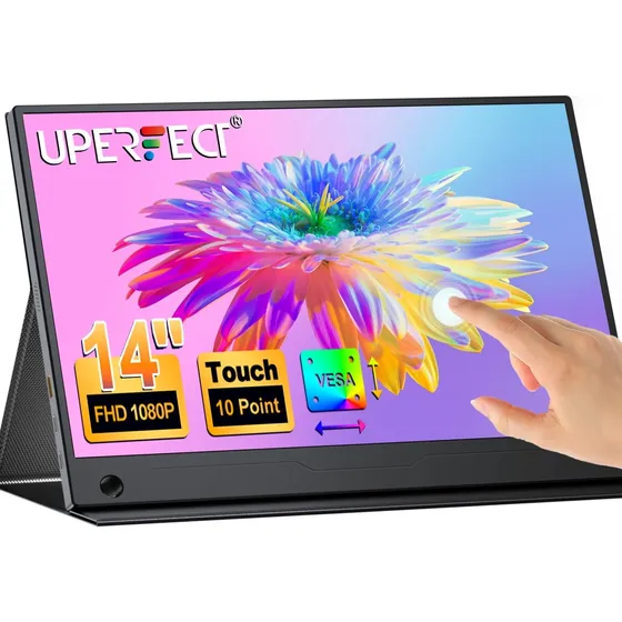 Monitor Portátil Touchscreen Uperfect 14 Full Hd 1080p Ips Negro