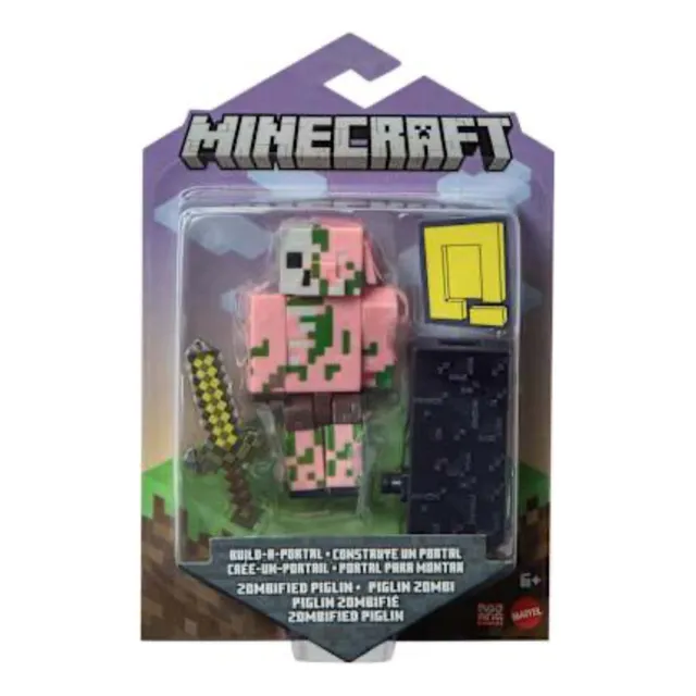 Juguete Figura Minecraft Zombie Cerdo Piglin Con Accesorios