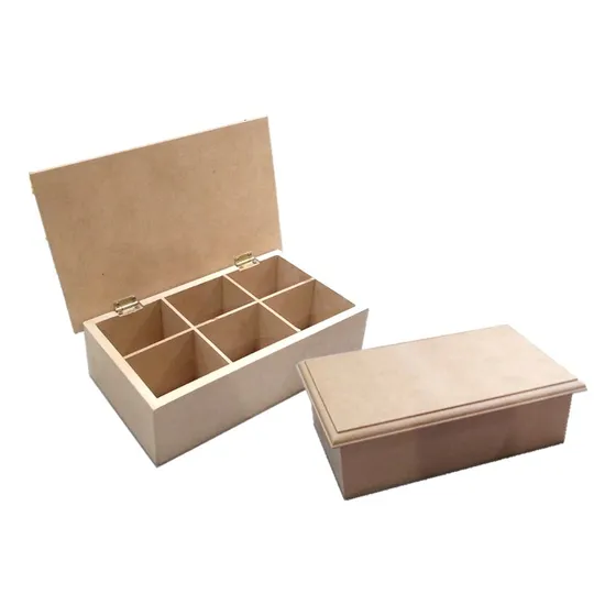 Caja De Te 6 Divisiones Fibrofacil Tapa Ciega Con Moldura