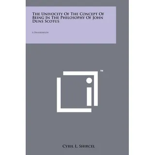 Libro: En Ingles The Univocity Of The Concept Of Being In T Libro: En Ingles The Univocity Of The Concept Of Being In T