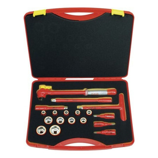 Juego Dados 1/2 De 10 - 32 Mm 18 Pzs Aislado 1000v Juego Dados 1/2 De 10 - 32 Mm 18 Pzs Aislado 1000v