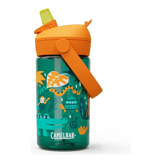 Botella Camelbak Niños Flip Straw 350 Ml Verde/naranjo