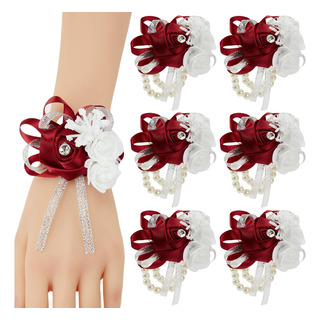 Set De Ramilletes Meldel Wine Red Para Bodas Y Bailes (6 Uni Set De Ramilletes Meldel Wine Red Para Bodas Y Bailes (6 Uni