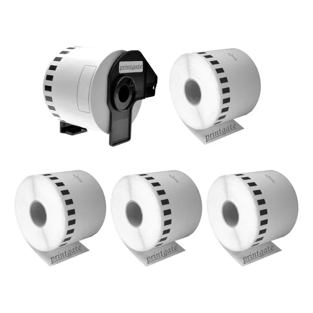 Pack Económico Rollo Dk 2205 62mm X 30,48m Cinta Rotuladora