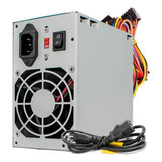 Fonte De Alimentação Pc Atx 200w Real Bivolt 110v/220v Sata Cor Prateado 127/220v Fonte De Alimentação Pc Atx 200w Real Bivolt 110v/220v Sata Cor Prateado 127/220v