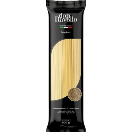 Macarrão Italiano Spaghetti Grano Duro Don Ravello 500gr