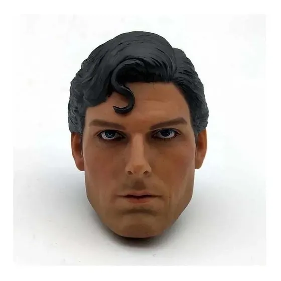 Superman 1978  Head - Cabeça Tipo Hot Toys 1/6 Christopher 