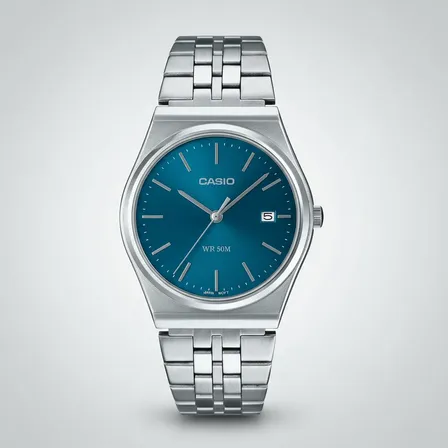 Casio Core Mens Mtp-b145d-2a2vdf Mtp-b145d-2a2vdf Masculino Adultos (cód: 28698575) Prateado Azul