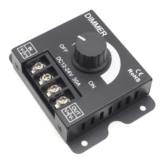 Regulador De Tension Dimmer Pwm 12v 24v 30a