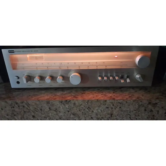 Receiver Cce Sr 2000 Revisado Funcionando Perfeitamente Prateado