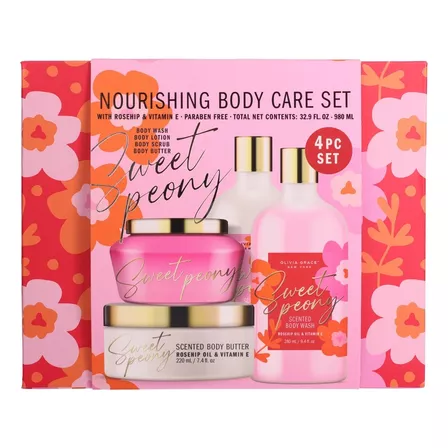 Set De Cuidado Corporal Nourishing Body Care Set Sweet Peony