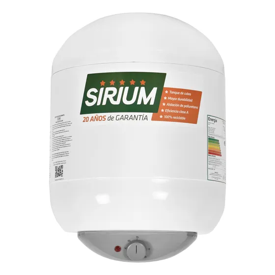 Termotanque Sirium Cobre Black Cc30l - Incluye Instalación Blanco