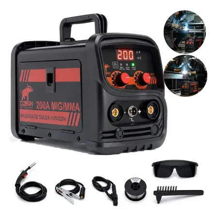 Máquina De Solda Mig 200a Bivolt Mma Eletrodo Tig Lift Smart Laraja 127/220v