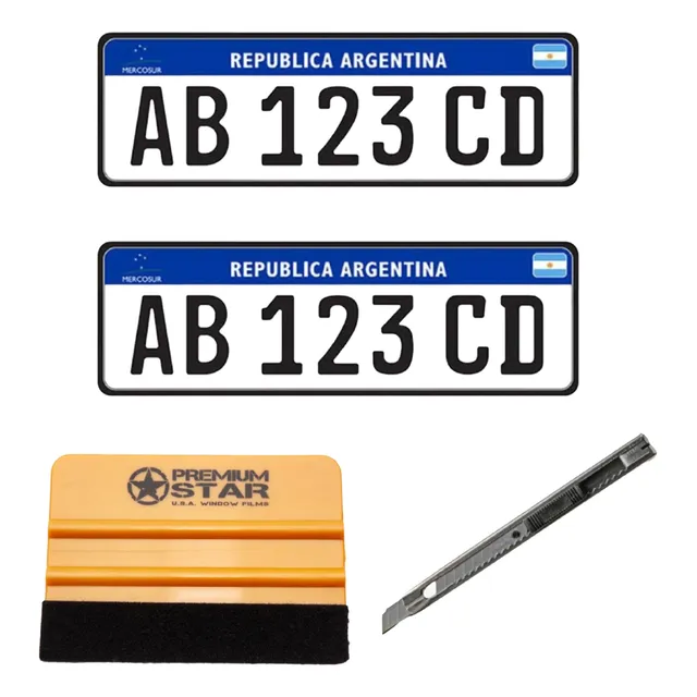 Ppf Protección De Patente Vehicular (pack X2)