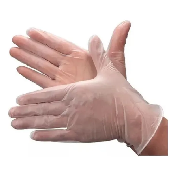 Guantes Vinilo Examen Sin Polvo Transparente Euromix X 100