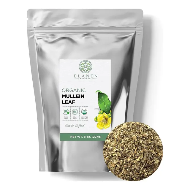 Elanen Naturals Hoja De Gordolobo Orgánico 8 Oz. (227 G), Té