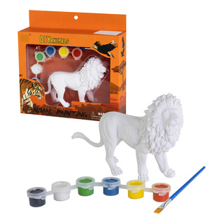 LeĂŁo De Brinquedo Para Colorir E Pintar C/ 6 Tintas E Pincel LeĂŁo De Brinquedo Para Colorir E Pintar C/ 6 Tintas E Pincel
