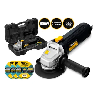 Esmerilhadeira Lixadeira Angular 750w 4.1/2 Pol 115mm 11000rpm Com Maleta E Discos Bta780d The Black Tools Esmerilhadeira Lixadeira Angular 750w 4.1/2 Pol 115mm 11000rpm Com Maleta E Discos Bta780d The Black Tools