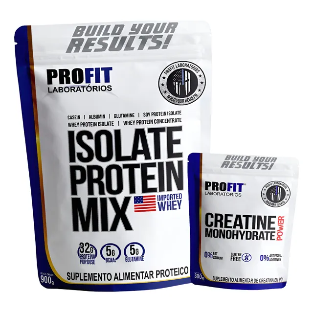 Kit Proteina Whey Isolado 900g + Creatina 300g