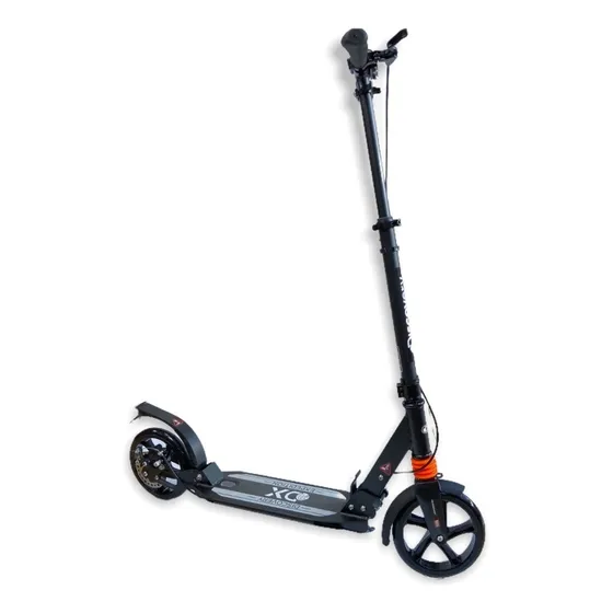 Scooter Monopatín Patineta Urbana Metálica Adultos Niños Discovery Aluminio Con Amortiguacion Y Frenos De Disco, Rueda Grande 8 Pulgadas, Impulso Mecanico Plegable De Altura Ajustable Para Niños