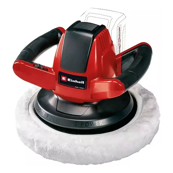 Pulidora Lustradora Orbital Autos Taller Inalámbrica Einhell Color Roja