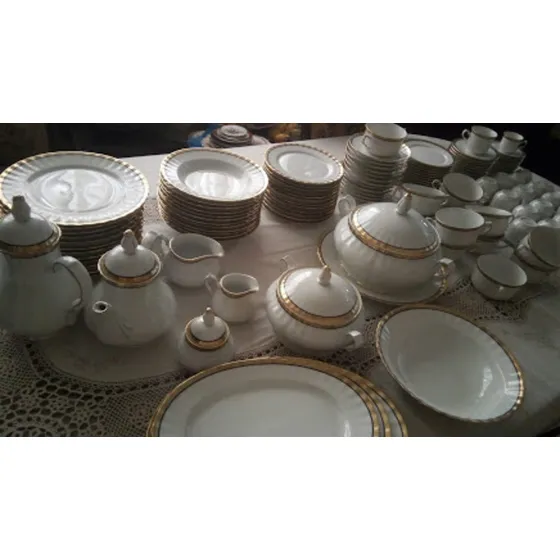 Vajilla Porcelana Kronester Bavaria - Germany / Borde Oro