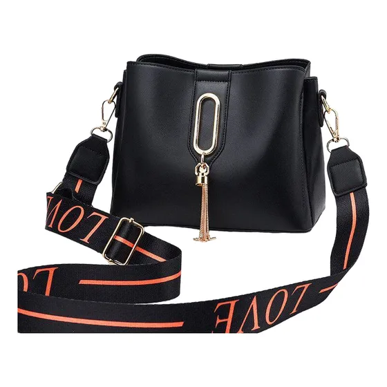 Cartera Bandolero De Piel Sintéticas Correa Love #88