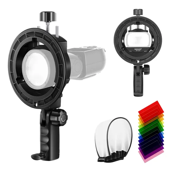 Soporte Para Flash Filtro Color Difusor Neewer Tt560 Nw561