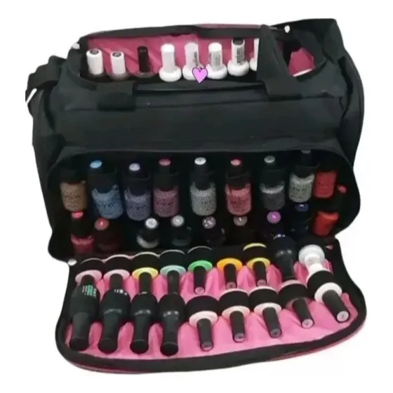 Bolso Manicura Premium Únicos Con 68 Porta Esmaltes