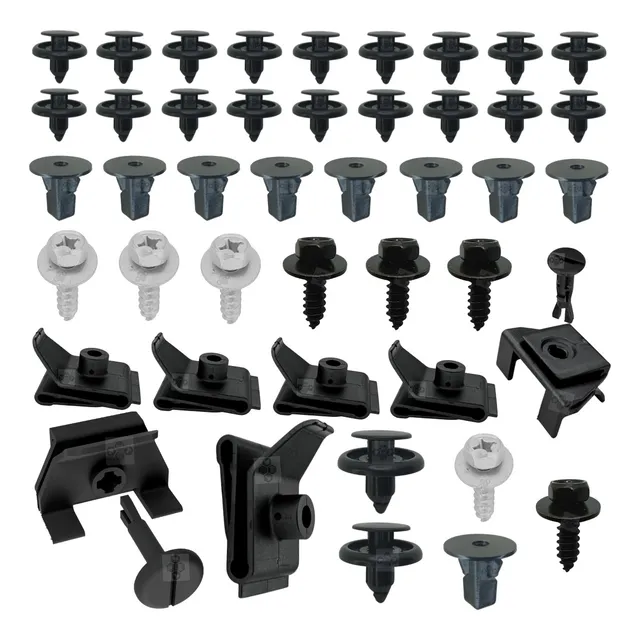 Kit 50 Grampo Presilha Fixacao Parabarro Rav4 2009 2010 2011